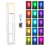 Simple Designs Etagere Organizer 62.5" Floor Lamp with Rectangular Shade, White (LF1037-WHT-CCLB)~#|#~5B0B8E04-66A3-4A9D-9E4DAB201E3D970E_sc7
