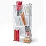 Azar Three Tier Tilt Organizer, 9.87" x 4.75"x 3.12", Clear (556762)~#|#~5B0D9722-37AC-4DEE-B020F284B5FA22A0_sc7