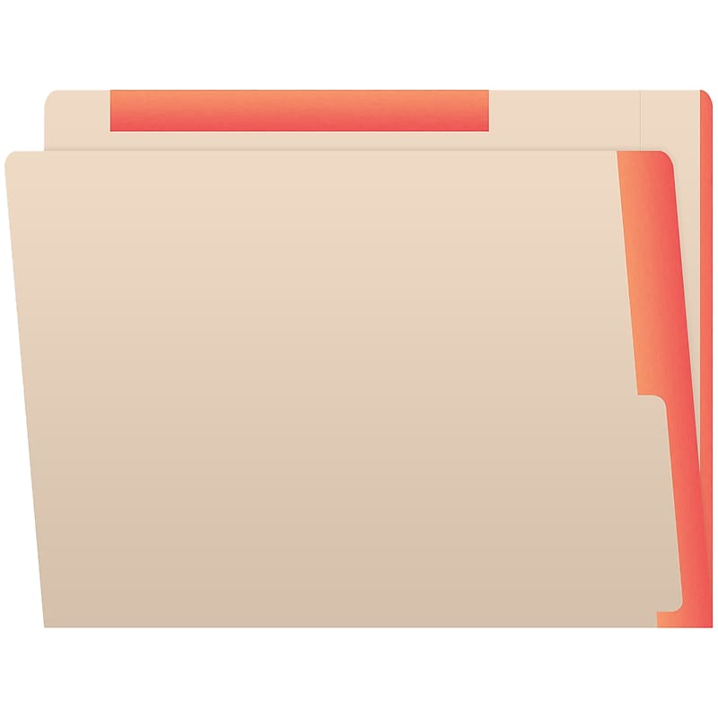 Medical Arts Press Reinforced Top Tab File Folder, Full-Cut, Letter Size, Manila/Orange, 50/Box (S-09468-ORG) image 1