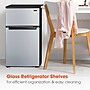 Magic Chef Mini Refrigerator w/Freezer, 3.1 Cu. Ft., Stainless Look (HMDR310SE)~#|#~5B14305A-0367-46B8-BB319F4D72F10361_sc7