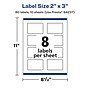 Avery Laser/Inkjet Rectangle Glossy Labels, 2" x 3", Clear, 80 Labels/Pack (94237)~#|#~5B151E43-301A-44E6-89DB97336E052038_sc7