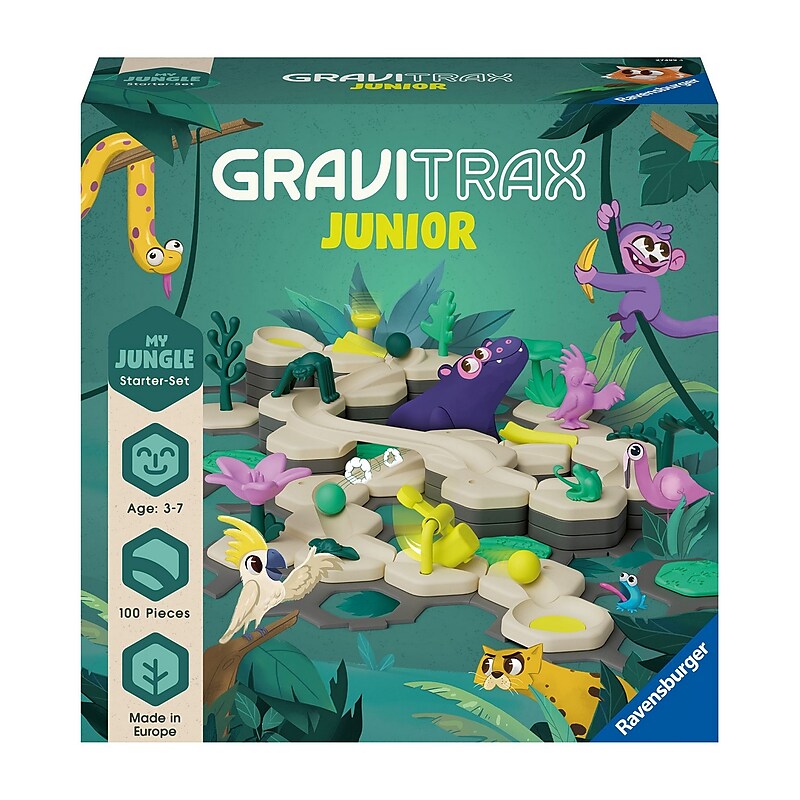 Ravensburger GraviTrax Junior: My Jungle Starter Set Marble Run (27499) image 1