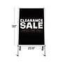 Staples® Blank Indoor/Outdoor Sidewalk Sign, White/Silver, 24" x 36" Aluminum Frame Board~#|#~5B15E321-1679-4CB8-A78E19C1F93590E8_sc7