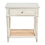 Storied Home Maxwelton Solid Wood End Table, Distressed White/Natural (EC1065)~#|#~5B165CB6-D2C9-473A-8B65251517EB7E3F_sc7