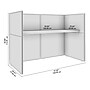 Bush Business Furniture Easy Office Cubicle Desk with Low Panels, Natural Elm (EOD260NE-03K)~#|#~5B199B74-AA97-40B1-BBBA17C9201DDC3E_sc7