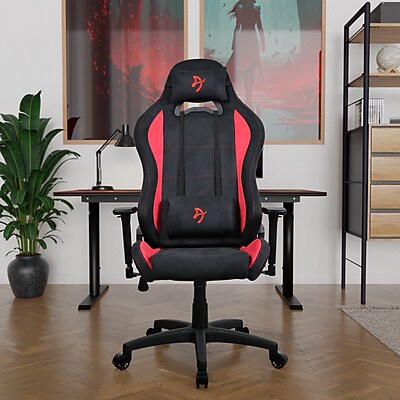 Arozzi Torretta Supersoft Microfiber Ergonomic Racing Gaming Chair, Black/Red (TORRETTA-SPSF-RED) Sansujyuku sansujyuku.com