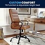 Flash Furniture Whitney Ergonomic LeatherSoft Swivel Executive Chair, Brown/Black (GO2286HBRBK)~#|#~5B1BB0C1-CFDF-4174-8B4F26602DABEE11_sc7