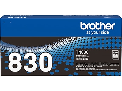 Brother TN830 Standard Yield Black Toner Cartridge, print up to 1,200 pages Sansujyuku sansujyuku.com