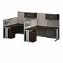 Bush Business Furniture Office in an Hour 63"H x 129"W 2 Person F-Shaped Cubicle Workstation, Mocha Cherry (OIAH008MR)~#|#~5B1F1CFA-3A79-4480-A1B75E693F8D14DB_sc7