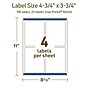 Avery Dissolvable Rectangle Multipurpose Labels, 4.75" x 3.75", Off-white, 100/Pack (94254)~#|#~5B1F2766-1363-49C3-A310E8AE3187B3DF_sc7