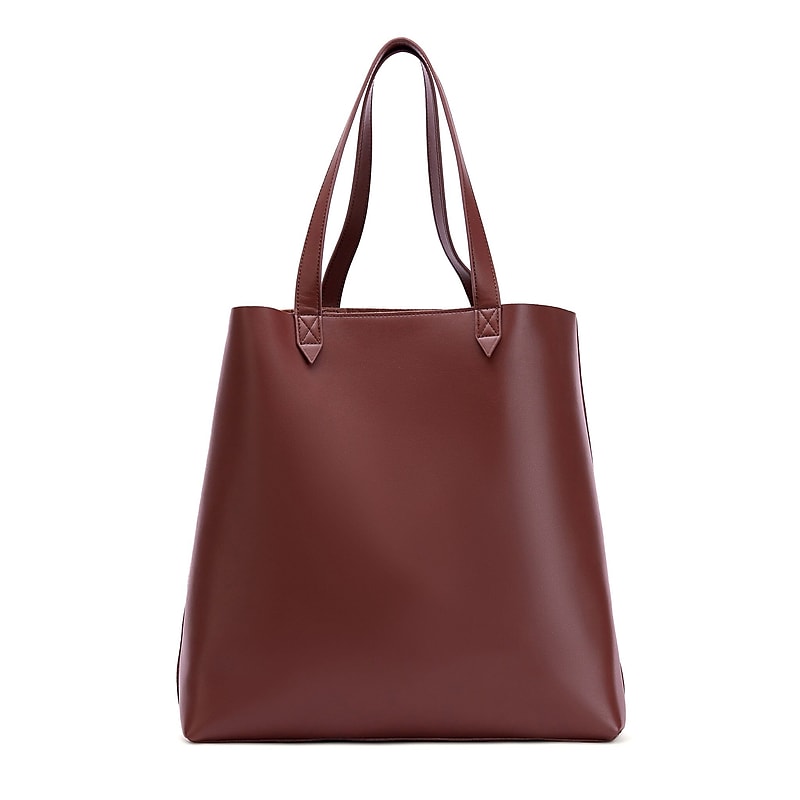 Francine Collections Made Easy 15.6 Leather Laptop Tote, Brown (FCTBRMADE) image 1