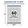 Avery Laser/Inkjet Multipurpose Labels, 1.75" x ", Glossy White, 6000/Box (94204)~#|#~5B22AE5A-96FC-4339-968FD865CA681217_sc7