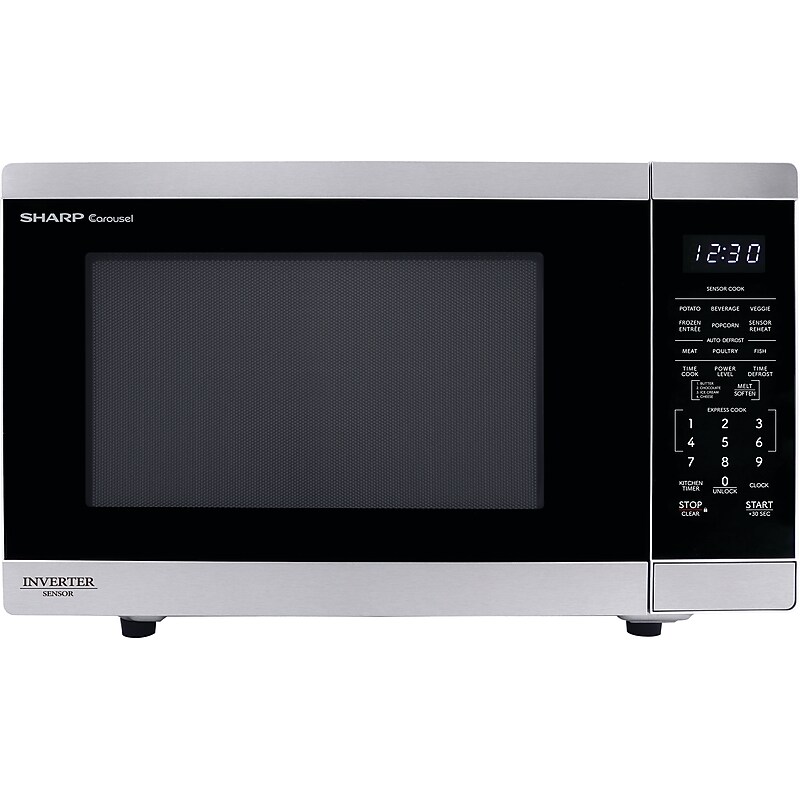 Sharp 1.4 Cu. Ft. Countertop Microwave, Stainless Steel (ZSMC1464KS) image 1