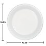 Creative Converting Touch of Color 10" Plastic Plates, White, 240 Plates/Carton (28000031)~#|#~5B2F6297-2178-489F-B6D109A5647169A1_sc7