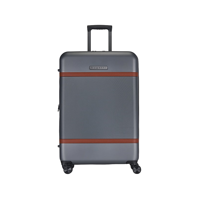 Bugatti Wellington 30" Hardside Suitcase, 8-Wheeled Spinner, TSA Checkpoint Friendly, Silver (HLG5128-Pewter) image 1