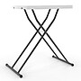 Staples® 25.5" x 17.8" Heavy Duty Folding Table, White Granite (79143)~#|#~5B36C108-2DF5-4952-BC91F98D83646B66_sc7