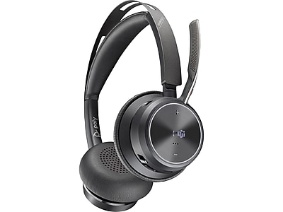 Poly Voyager Focus 2 Wireless Noise Canceling Bluetooth Stereo Headset - Thumbnail 3