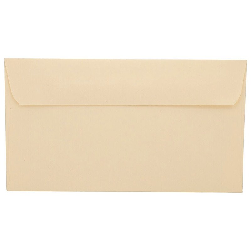 JAM Paper #6 3/4 Booklet Envelope 3 5/8" x 6 1/2", Ivory, 100/Pack (357612640d) image 1