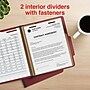 Staples 60% Recycled Heavy Duty Pressboard Classification Folder, 2-Dividers, 2" Expansion, Letter Size, Red, 10/Box (ST62560)~#|#~5B3D140C-4EE6-4096-9FE7FF4D36C5301E_sc7