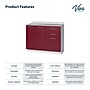 Viva Comfort 36.75'' H x 42" L Exam Room Medical Cabinet, 2-Doors, 3-Drawers, Claret (902BASE42NSCL)~#|#~5B3E1B7F-24F5-49C7-BEC08D1A9D93D6D3_sc7