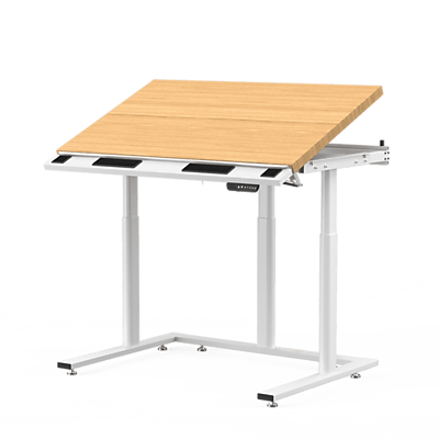VersaDesk PowerLift Triad 48"W Electric Adjustable Drafting Table - Thumbnail 2