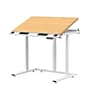VersaDesk PowerLift Triad 48"W Electric Adjustable Drafting Table, Bamboo/White (TRDT-4830-WNB)~#|#~5B4011C8-DF8D-4E81-9E607EBFF4A13DA7_sc7