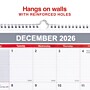 2026 Staples 15" x 22" Monthly Wall Calendar, Red/White/Gray (ST53925-26)~#|#~5B413165-0EB4-40CA-856F9EC60A1AA1DB_sc7
