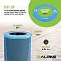 Alpine Industries 4460 Series Steel Mesh Outdoor Trash Can with Liner, 36 Gallon, Blue (ALP4460-01-BLU)~#|#~5B42EF34-64B1-40F4-BDA5DD996EDE8DB7_sc7