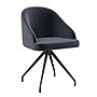 Martha Stewart Sora Fabric Swivel Stationary Office Chair, Gray/Oil Rubbed Bronze (CH222119GYBK)~#|#~5B44E694-97E5-4645-85E409FE52137024_sc7