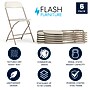 Flash Furniture HERCULES Plastic Folding Chair, Beige, 6/Pack (6LEL3BEIGE)~#|#~5B46A5CD-69F0-4383-AA4C161443E678D1_sc7