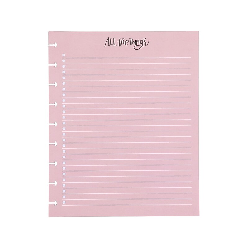 The Happy Planner Classic 9.25" x 7" Planner Refill Pages, Assorted Colors (FIL-09) image 1