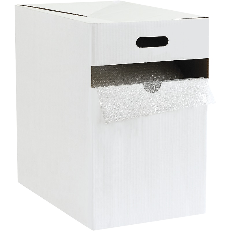 3/16" Adhesive UPS Approved Bubble Roll with Dispenser, 12" x 175' (BDAD31612) image 1