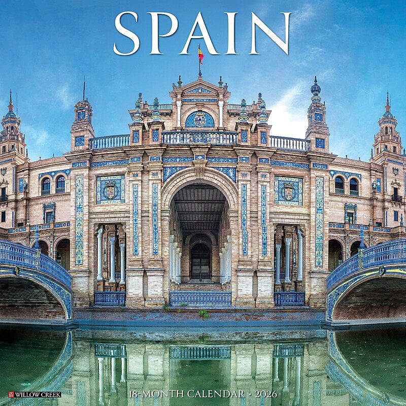 2026 Willow Creek Spain 12" x 12" Monthly Wall Calendar (56158) image 1