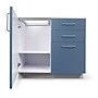 Viva Comfort 36.32'' H x 36" L Medical Cabinet with Left Sink, 3-Drawers, Blueberry (902BASE36LSBL)~#|#~5B568558-A085-4ADB-B197AF7668A47B5A_sc7