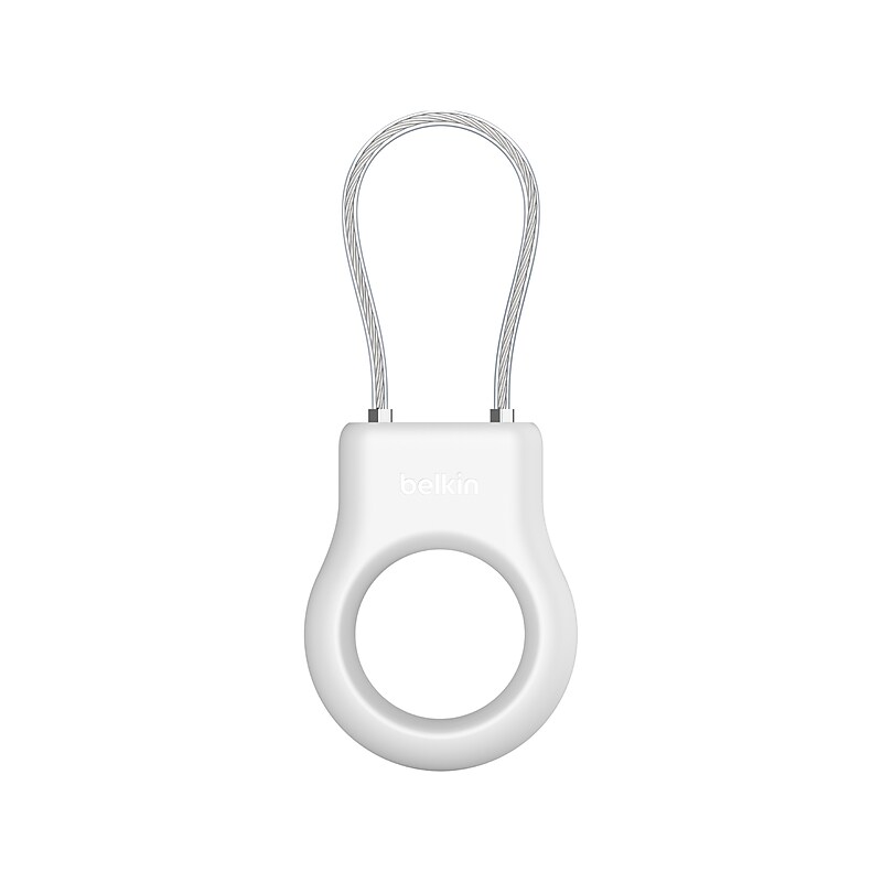 Belkin Secure Holder with Wire Cable for AirTag, White (MSC009btWH) image 1