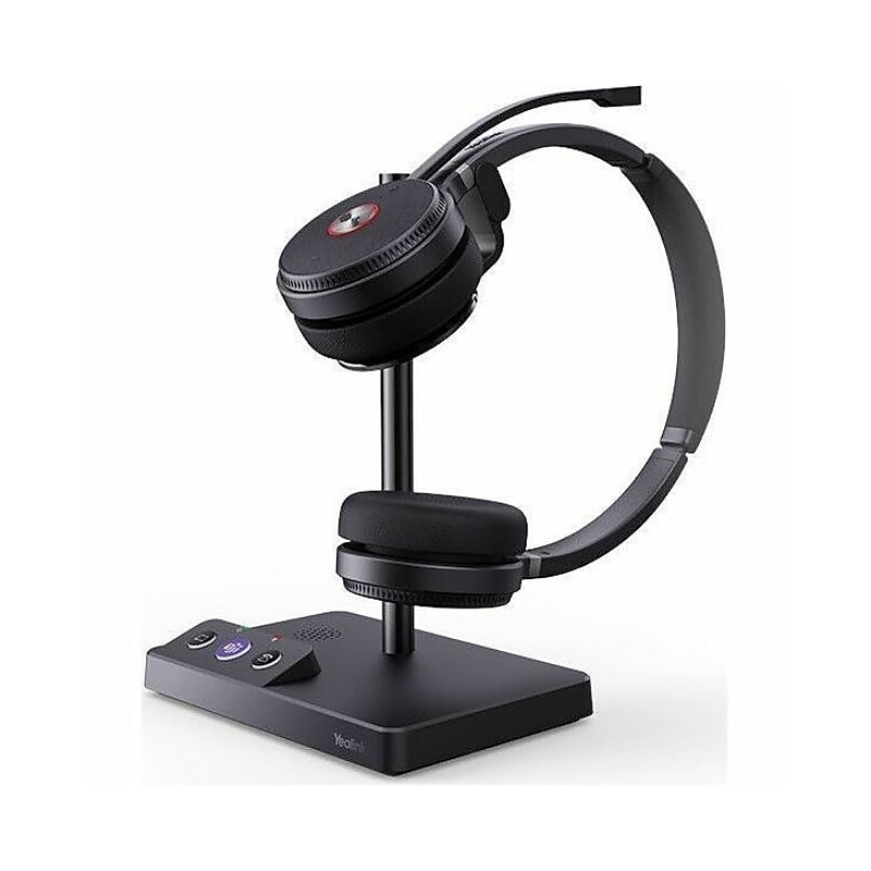 YeaLink WH62 Wireless Over-Ear Headphones, Black (1308006C) image 1