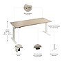 Bush Business Furniture Move 40 Series 72"W Electric Adjustable Standing Desk, Natural Elm (M4S7230NEWK)~#|#~5B5B54DA-49D7-48E0-817F96C9457D4B15_sc7