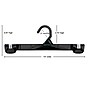 Nahanco 10" Plastic Snap Grip Skirt/Slack Hanger, Plastic Hook, Black, 200/Pack (2681-10)~#|#~5B5B7139-43F4-4E7B-8D72EF43CA18FC6D_sc7