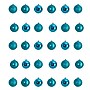 Nearly Natural Holiday Christmas Teal Shatterproof Ornament Set, 2.5", 30/Set (D1055-TL)~#|#~5B63A7E3-6D77-4723-BD838AE6D9D6AAD4_sc7