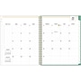 2024-2025 Blue Sky Day Designer Palms 8.5" x 11" Academic Weekly & Monthly Planner, Plastic Cover, White/Green (137891-A25)~#|#~5B6473CA-BB27-4AC7-B9B14BC7D4E5EA6E_sc7