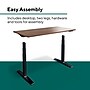 Workplace 2.0 55"W Electric Rectangular Adjustable Standing Desk with Micro Movements, Espresso (WP63152)~#|#~5B65F78F-7EBA-410E-A8E094BB1CD7F8D0_sc7