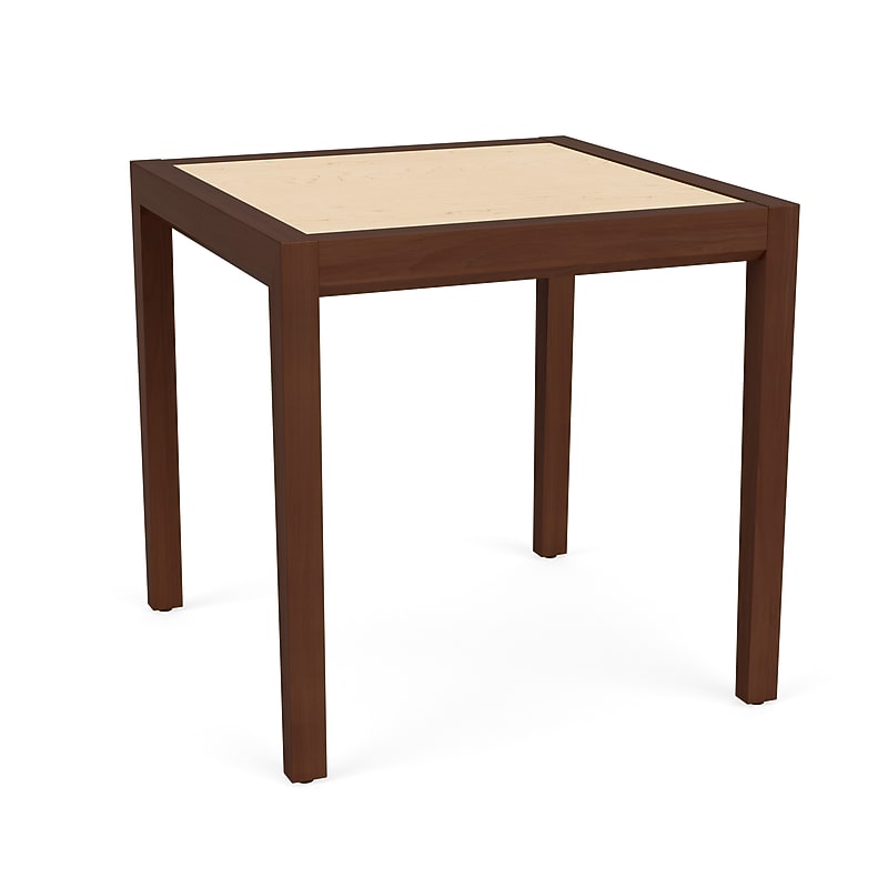 Lesro Brooklyn 20"W x 20"D Laminate End Table, Natural Maple/Walnut (BK0620.WWL.TNM) image 1