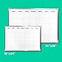 Flipside Magnetic Melamine Dry-Erase Calendar Whiteboard, Aluminum, 3' x 2' (17303)~#|#~5B68FB11-121B-46FD-B092CA943164B18B_sc7