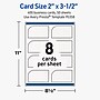 Avery Rectangle Single Rounded Corner Business Cards, Matte White, 400/Pack (19479399816)~#|#~5B6A2228-D166-4E00-91B2BD659BD1D6F9_sc7
