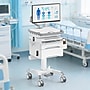 Mount-It! Powered Medical Cart with 2 Lockable Drawers, Power Kit, Monitor Arm, Scanner & Wipes Holders, White/Gray (MI-16066)~#|#~5B6B2518-7D01-451F-874C058CE6FD6E75_sc7