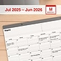 2025-2026 Staples 22" x 17" Academic Monthly Desk Pad Calendar, Gray (ST59496-25)~#|#~5B6CA76C-3282-452B-880EBBD143327E54_sc7