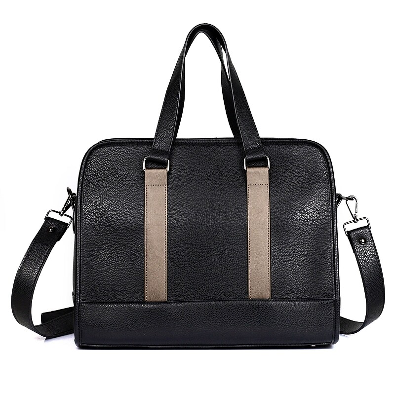 Karla Hanson Rogers Faux Leather Shoulder Bag, Black Gunmetal (71104METAL) image 1