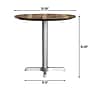 Flash Furniture TopGuard 31.25" Round Wood  Restaurant Dining Table and Base, Natural/Silver Base (STRD31NATT2222S)~#|#~5B781BE9-5C86-433B-ADC7687B215F1158_sc7
