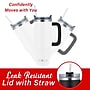 Brentwood Geojug Stainless Steel Double Walled Tumbler Cup, 40 oz., Cream (CMB-1200CRM)~#|#~5B782014-C183-45C7-AF9BA7F50140A1AE_sc7