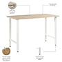 Bush Business Furniture Hustle 48"W Computer Desk with Metal Legs, Natural Elm (HUD148NE)~#|#~5B791A3D-4CD1-48BF-81C9CA82B11C4C5F_sc7